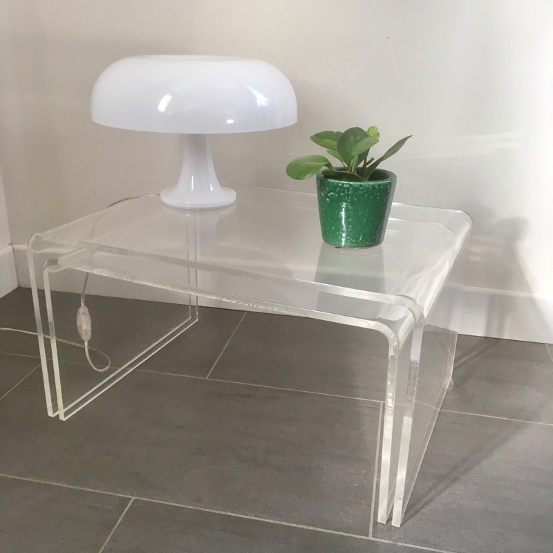 Tables gigognes Plexiglass
