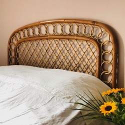 Tête de lit en rotin